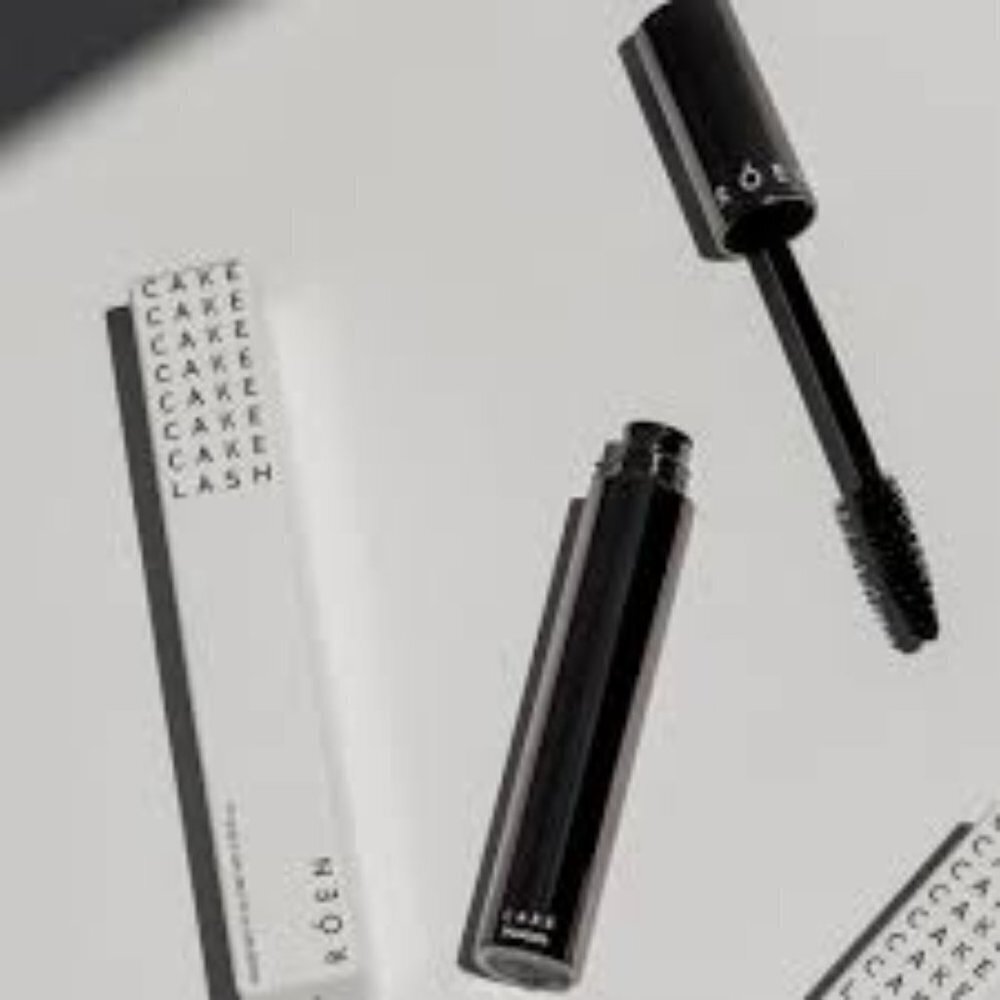 NEW Clean Beauty CAKE Mascara by Roen .34 fl oz black Vegan Cruelty Free